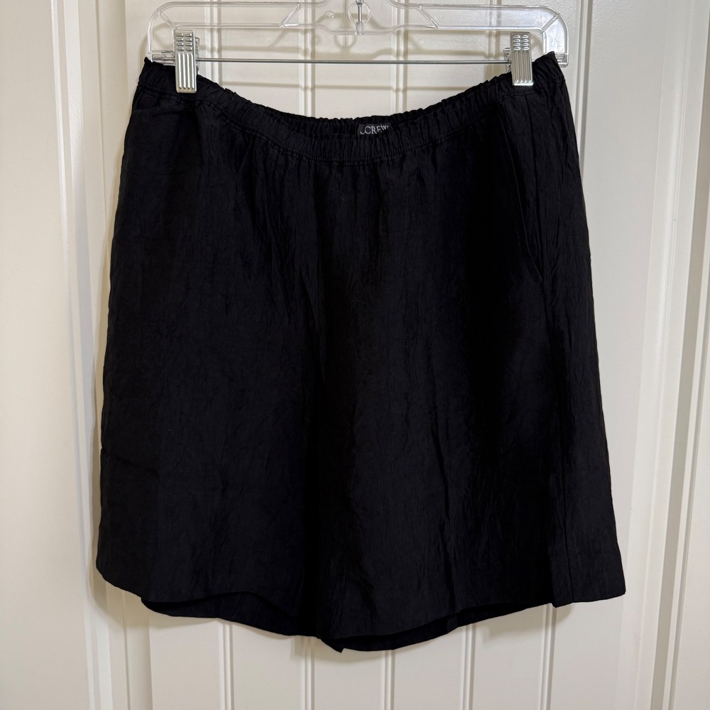 J.Crew Women's Black Pull On Elastic Waist Shorts Career‎ Casual Size S - Picture 2 of 8
